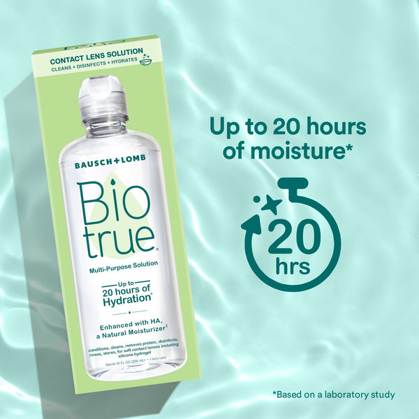 Biotrue Multi-Purpose Contact Lens Solution & Cleaner w/ Lens Case, 4 fl oz
