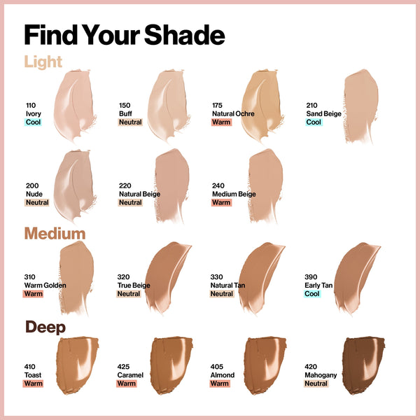 Revlon ColorStay Full Coverage Cream Foundation Makeup, Matte Finish, 220 Natural Beige, 1.0 fl oz