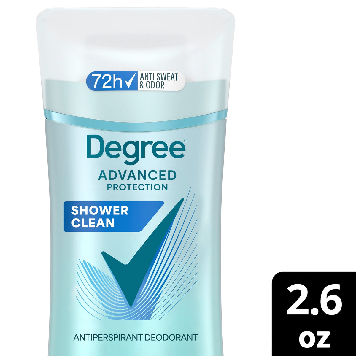 Degree Advanced Protection Antiperspirant Deodorant for 72-Hour Sweat & Odor Control for Women, Shower Clean with Body Heat Activated Technology