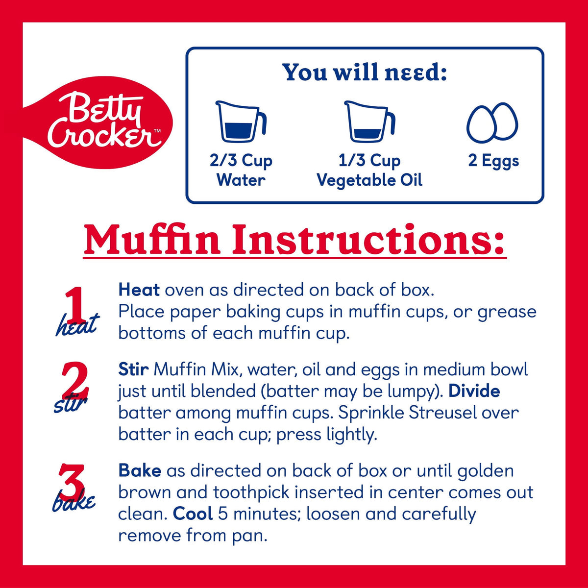 Betty Crocker Muffin and Quick Bread Mix, Lemon Poppy Seed With Streusel, 14.5 oz