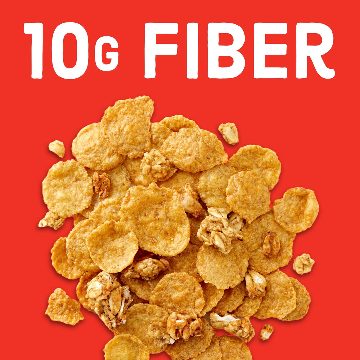 Fiber One Honey Clusters Breakfast Cereal, Fiber Cereal Made with Whole Grain, 17.5 oz