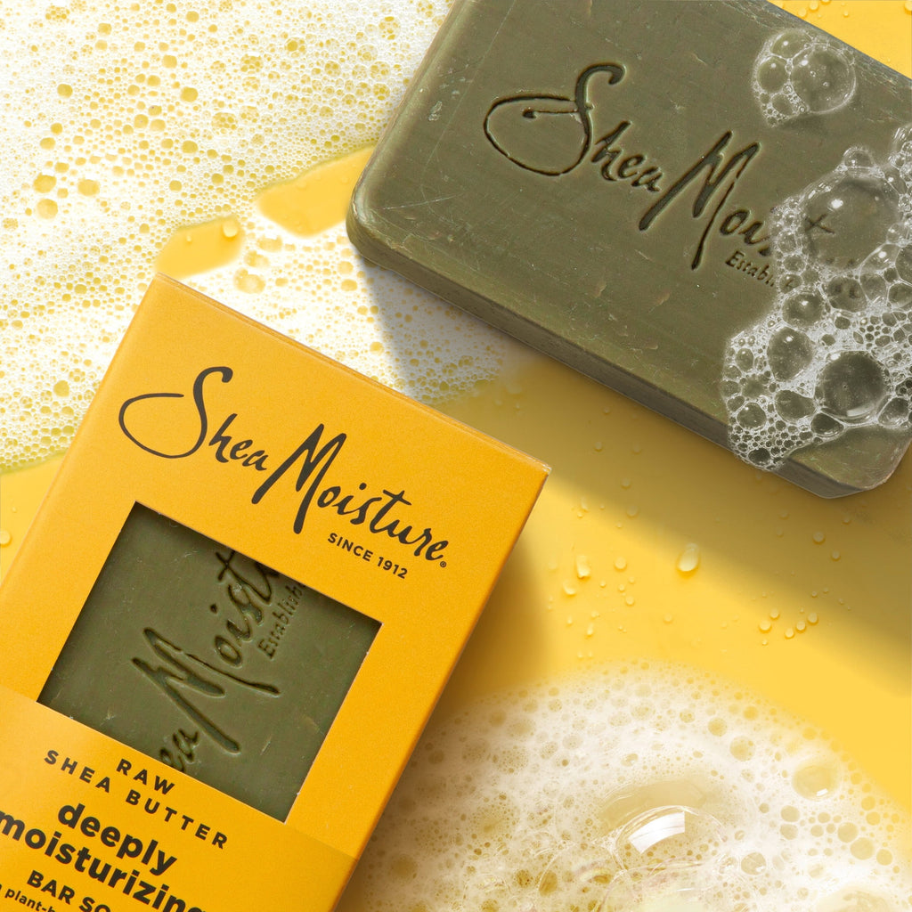 SheaMoisture Bar Soap Moisturize And Restore Dry Skin Raw Shea Butter Deeply Moisturizing Bar Soap With 24h Shea Moisture Nutrients For Healthy