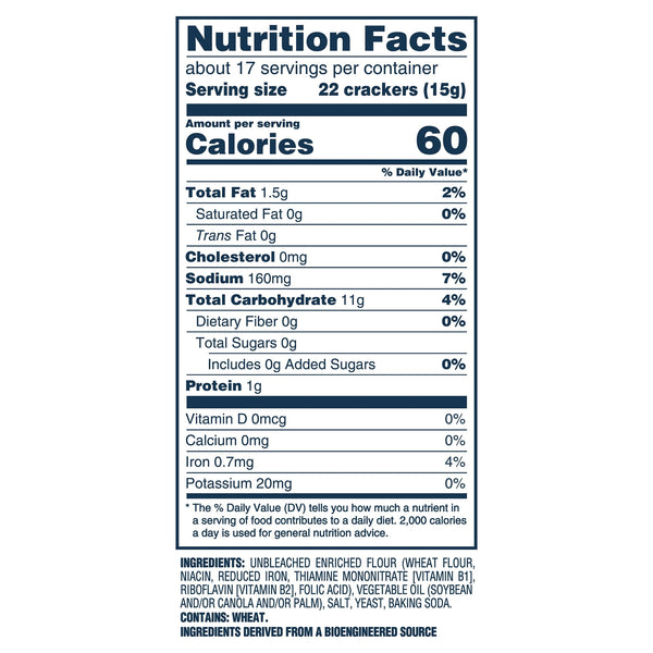 Premium Original Soup & Oyster Crackers, Lunch Snacks, 9 oz