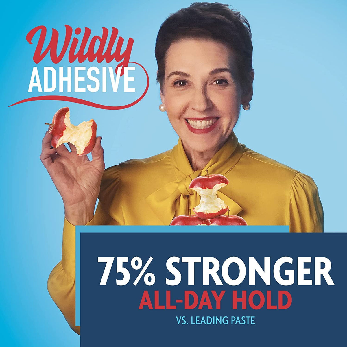 Sea Bond Secure Denture Adhesive Seals, Original Uppers, Zinc-Free, All-Day-Hold, Mess-Free, 30 Count