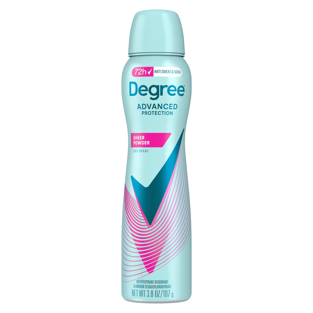 Degree Antiperspirant Deodorant Dry Spray 72-Hour Sweat And Odor Protection Sheer Powder Deodorant Spray For Women With Body Heat Activated