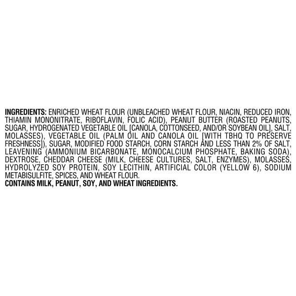 Munchies Peanut Butter on Baked Cheese Crackers, 1.42 oz Bag