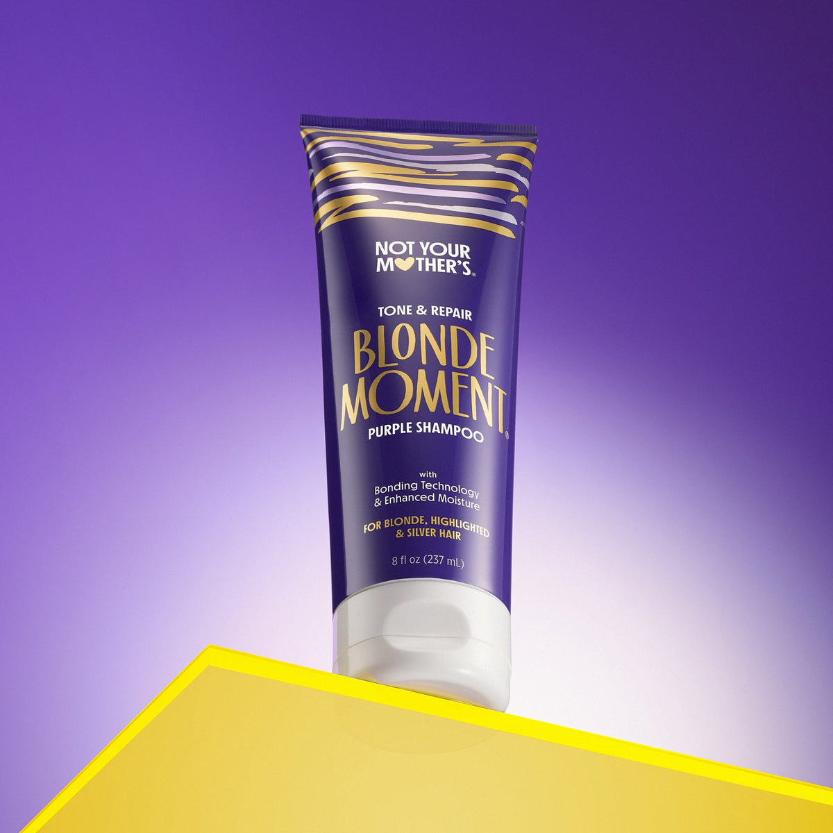 Not Your Mother's Blonde Moment Purple Bonding Shampoo for Light and Silver Hair Tones, 8 fl oz
