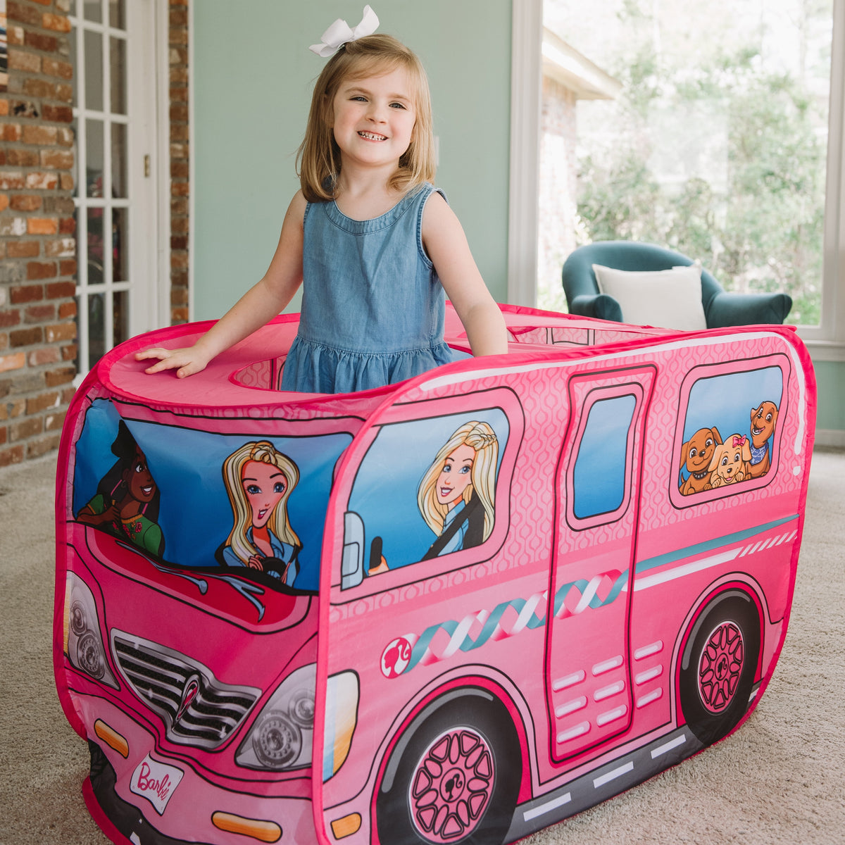 Sunny Days Barbie Dream Camper Pop-Up Play Tent