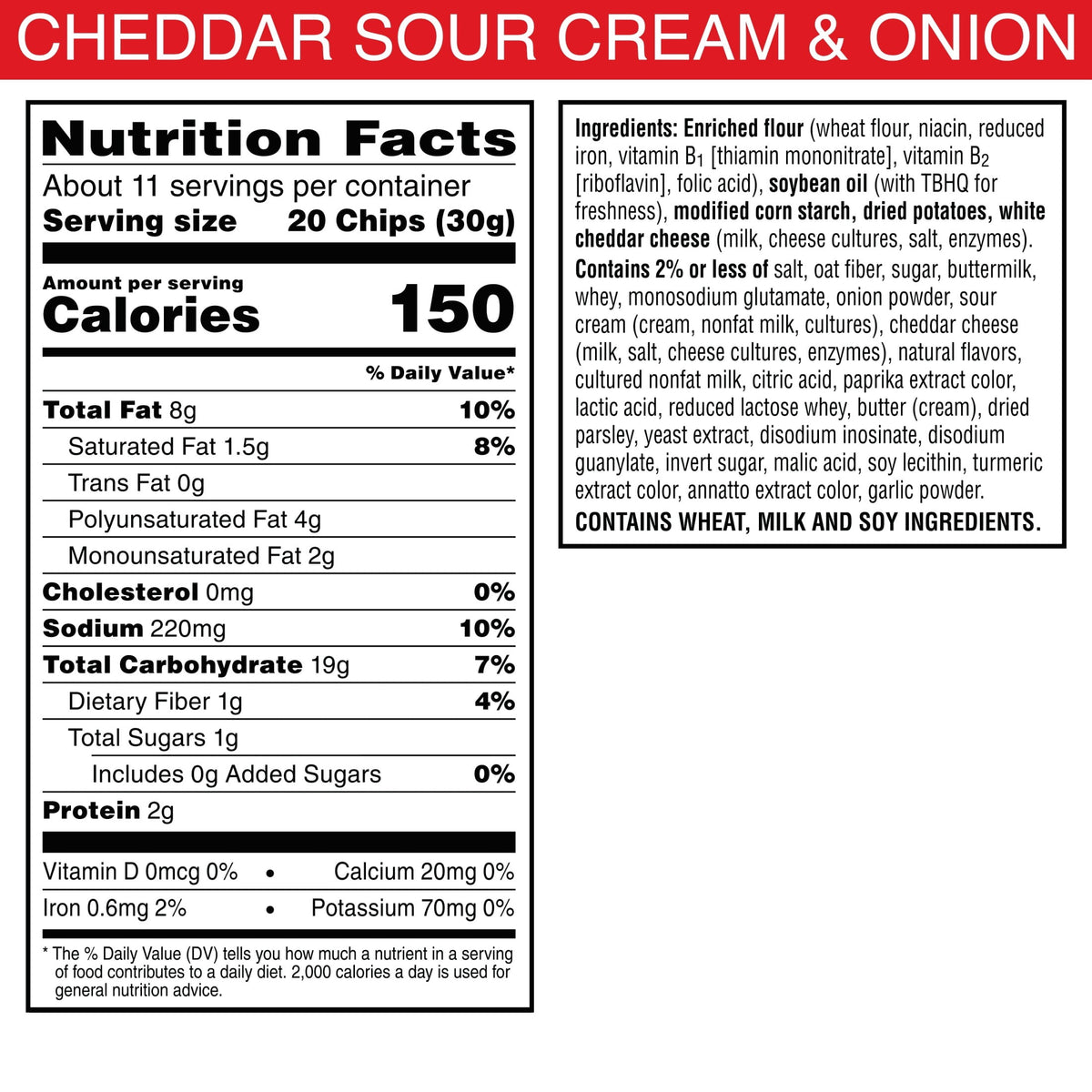 Cheez-It Snap'd Cheddar Sour Cream and Onion Cheesy Baked Chips, Lunch Snacks, 12 oz
