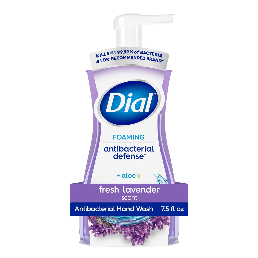 Dial Antibacterial Defense Fresh Lavender Scent Foaming Hand Soap, 7.5 fl oz