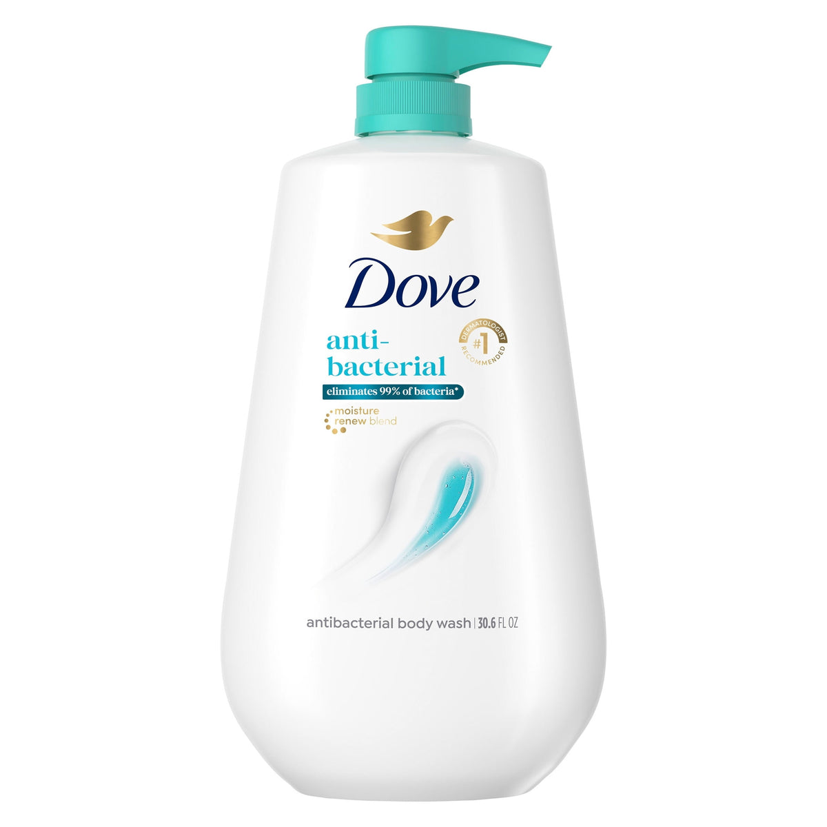Dove Body Wash With Pump For All Skin Types Antibacterial Protects From Dryness ,30.6 fl oz