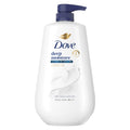 Dove Body Wash with Pump for 24hr Lotion-Soft Skin Deep Moisture Moisturizing Skin Cleanser with No Sulfates No Parabens, 30.6 fl oz