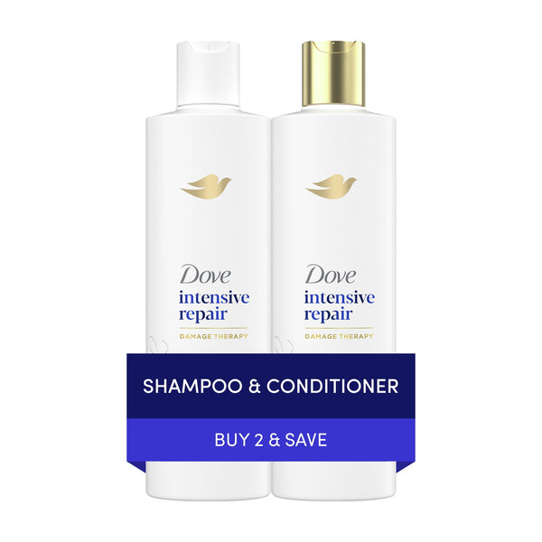 Dove Intensive Repair Shampoo & Conditioner Set, 12 fl oz 2 count