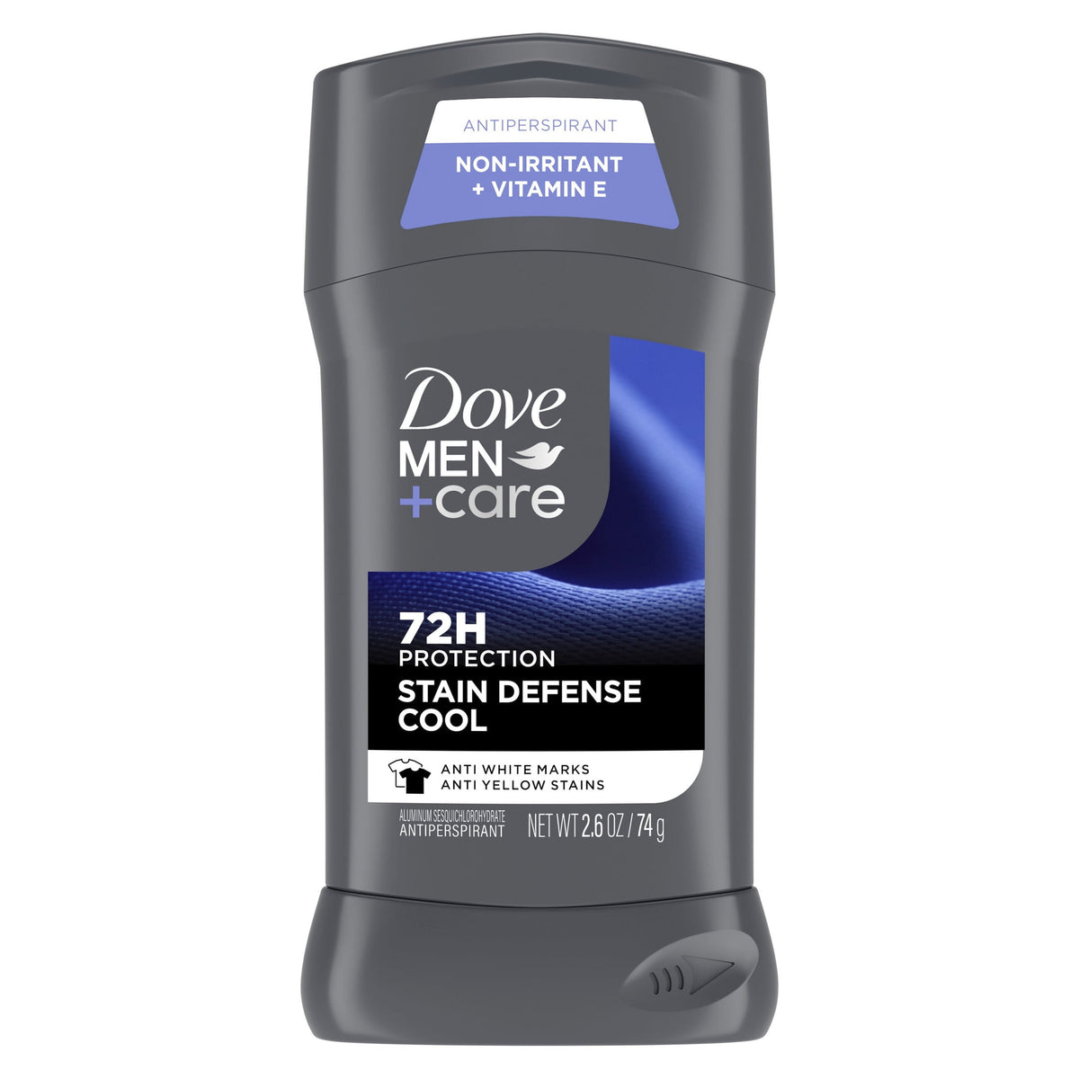 Dove Men+Care Antiperspirant Deodorant Stick For Men, Stain Defense Cool, Anti-White Marks & Anti-Yellow Stains Protection With 72-hour Sweat And Odor