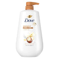 Dove Body Wash With Pump For 24hr Lotion-Soft Skin Pamper Shea Butter & Vanilla Moisturizing Skin Cleanser With No Sulfates No Parabens ,30.6 fl oz
