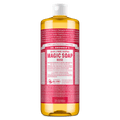Dr.Bronner's Magic Soap, Rose, Pure-Castile Body Wash Liquid Soap, 32 fl oz