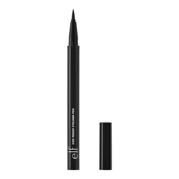 e.l.f. H2O Proof Waterproof Eyeliner Pen, Jet Black 81109, 0.02 fl oz