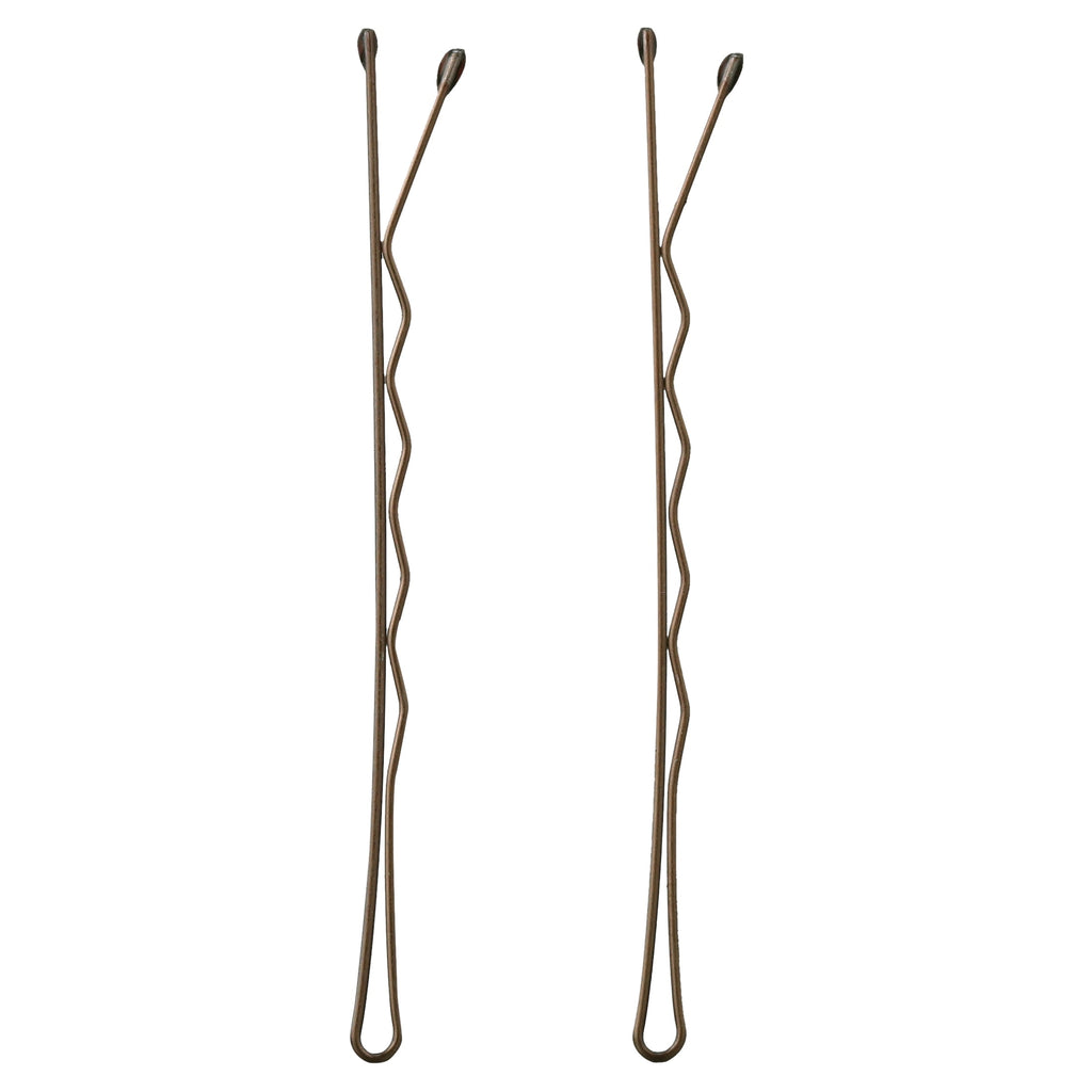 Goody Bobby Pins Slide-proof Grip, Secure Hold, Small, Hair Pins, Brown, 90 Ct