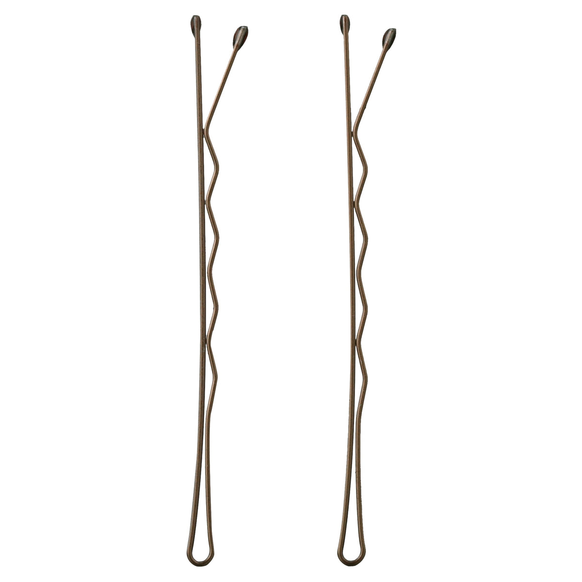 Goody Bobby Pins Slide-proof Grip, Secure Hold, Small, Hair Pins, Brown, 90 Ct