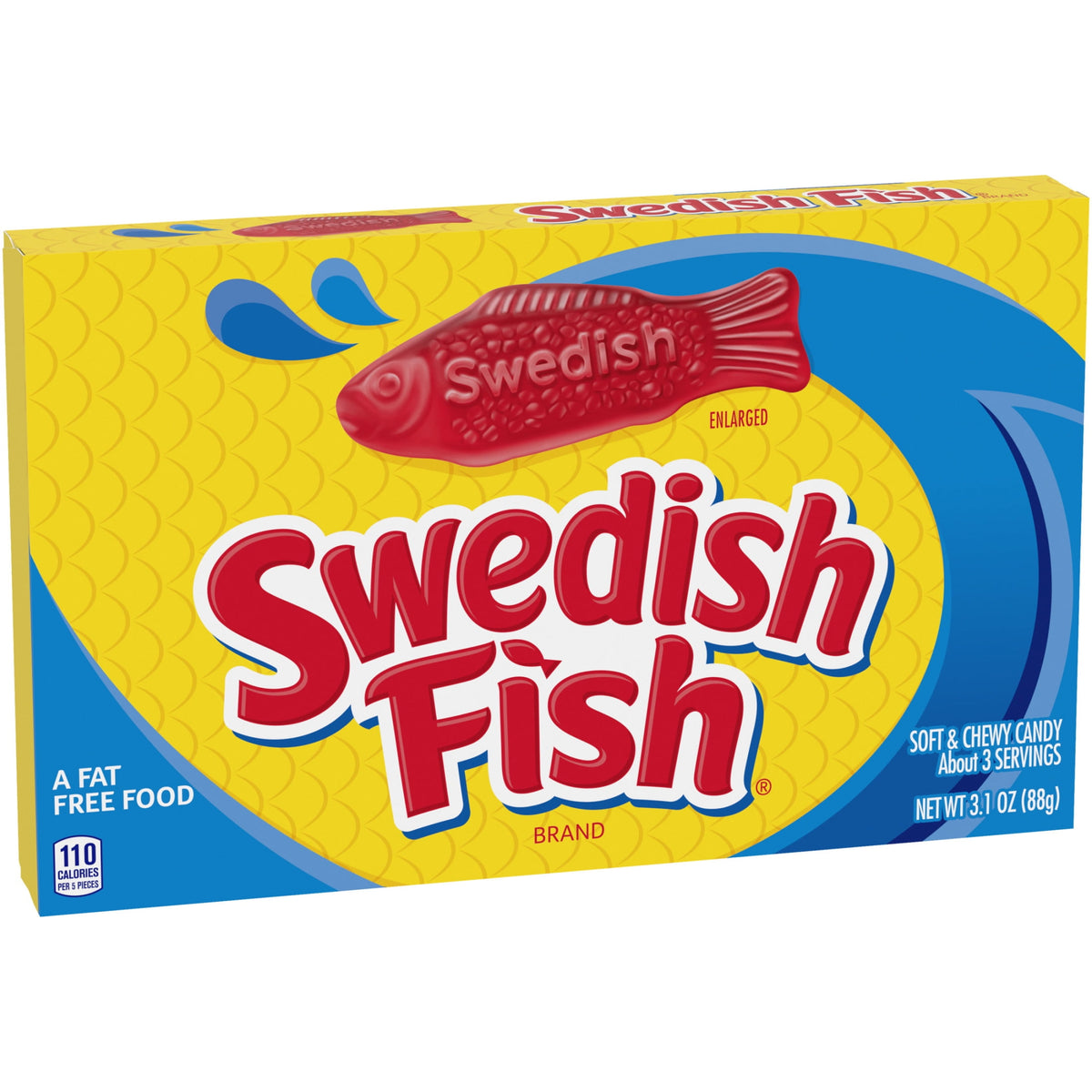 SWEDISH FISH Soft & Chewy Gummy Candy, 3.1 oz