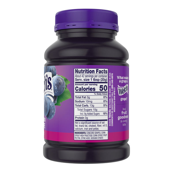 Welch's Concord Grape Jelly, 30 oz Jar