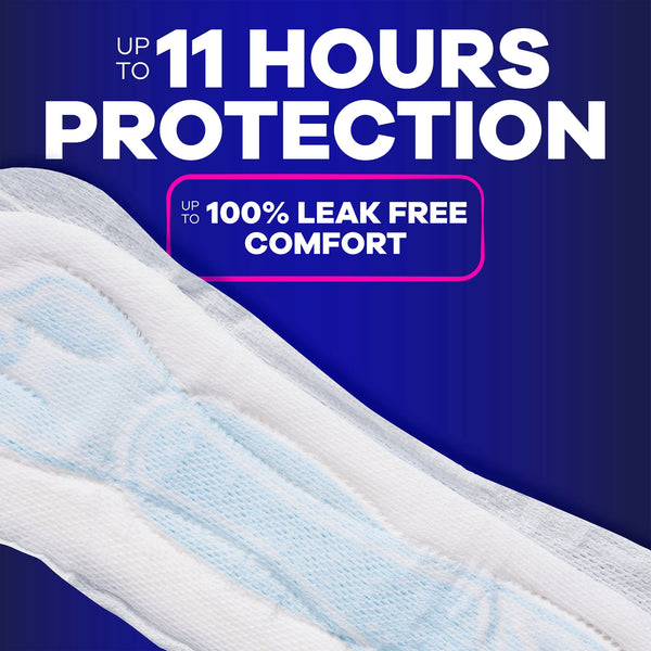 Always Maxi Pads without Wings, Size 4, Overnight Absorbency, 28 count
