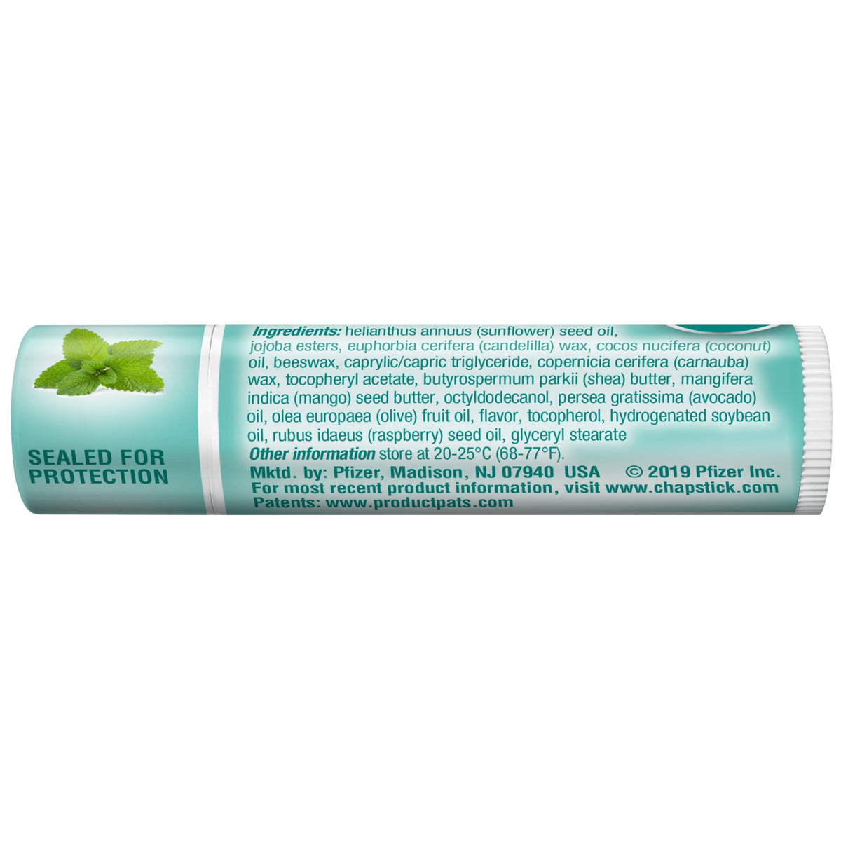 ChapStick 100% Natural Lip Butter, Green Tea Mint, 0.15 oz