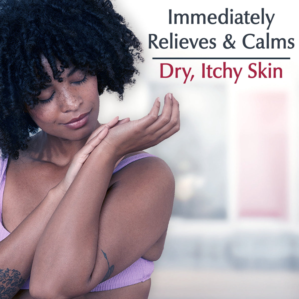 Eucerin Itch Relief Intensive Calming Body Lotion for Dry, Itchy Skin with Menthol, 8.4 fl oz