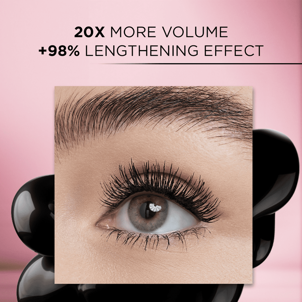 L'Oreal Paris Voluminous Lash Paradise Washable Mascara, Blackest Black