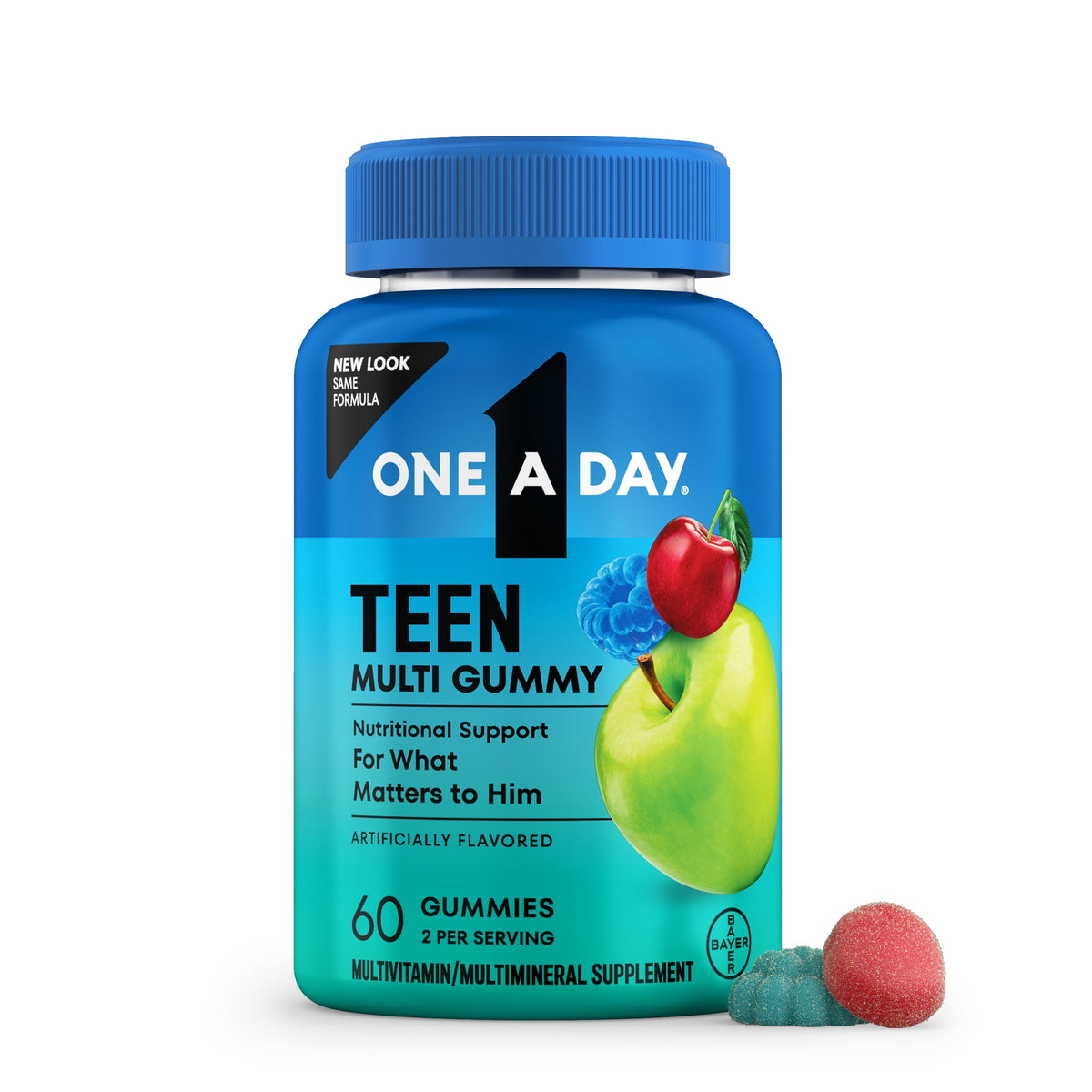 One A Day Teen Multivitamin for Boys, Teen Gummy Vitamins, Healthy Muscles, 60 Count