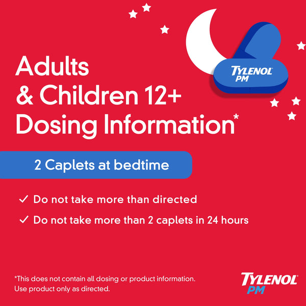 Tylenol PM Extra Strength Pain Relief & Sleep Aid Caplets, 24 Count