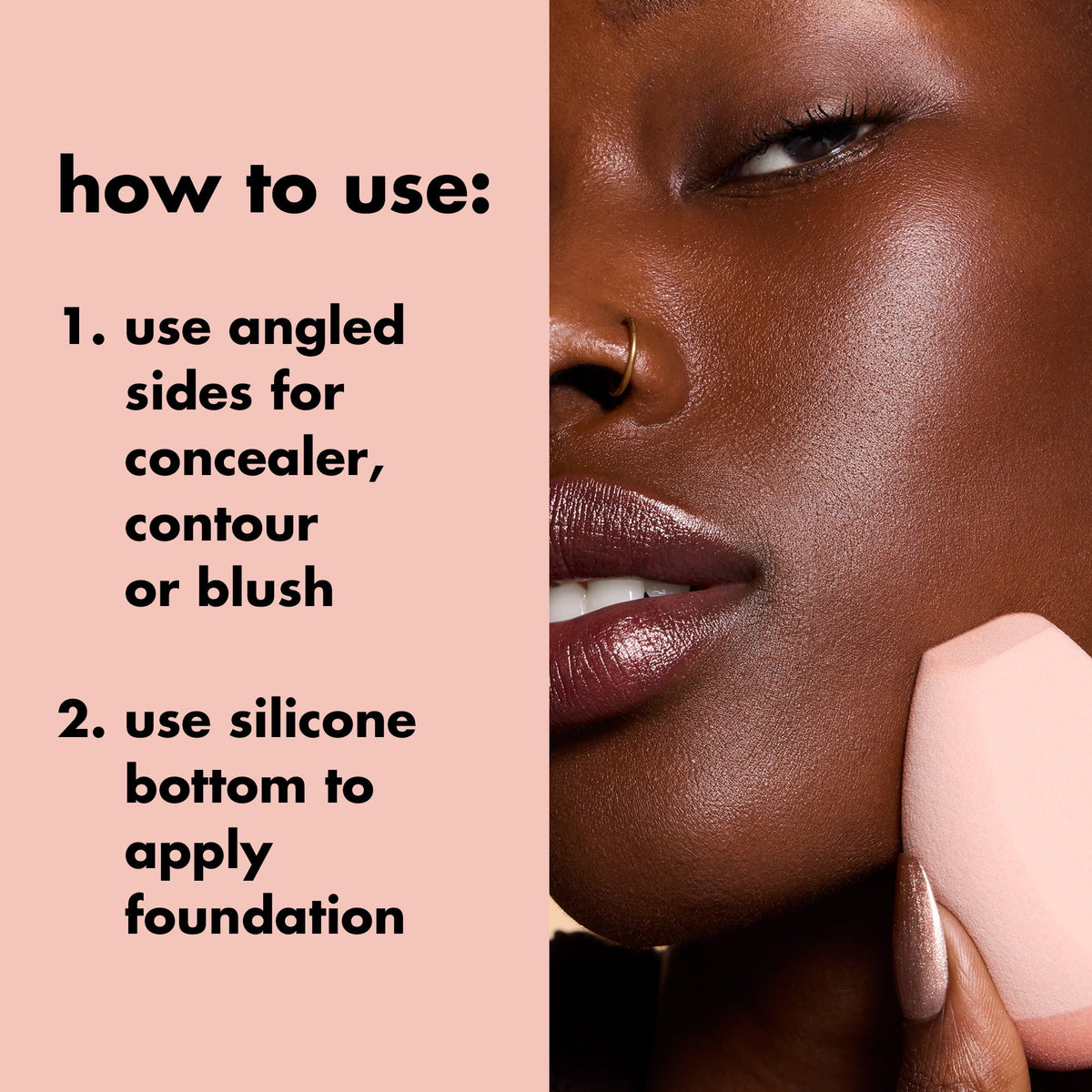 e.l.f. Halo Glow Angled Silicone Face Sponge