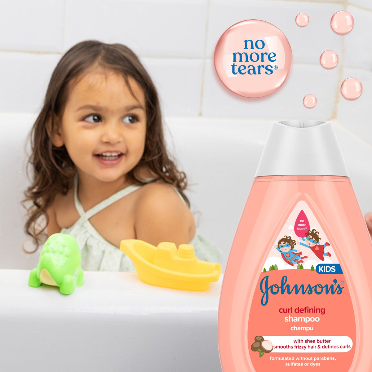 Johnson's Curl Defining Toddler & Kids' Shampoo, 13.6 fl. oz