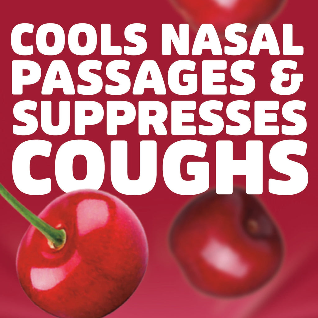 HALLS Cough & Throat Relief Cherry Cough Drops, No Synthetic Dyes, Value Pack, 80 Drops