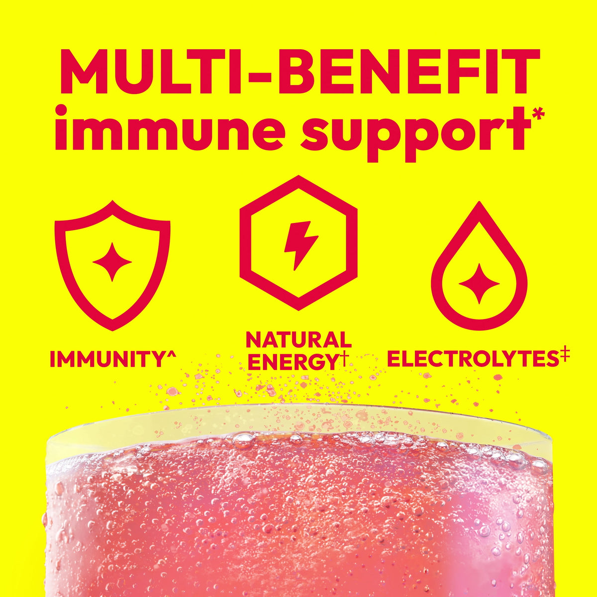 ​​Emergen-C 1000 Mg Vitamin C Powder for Immune Support, Strawberry Kiwi Flavor - 30 Count​