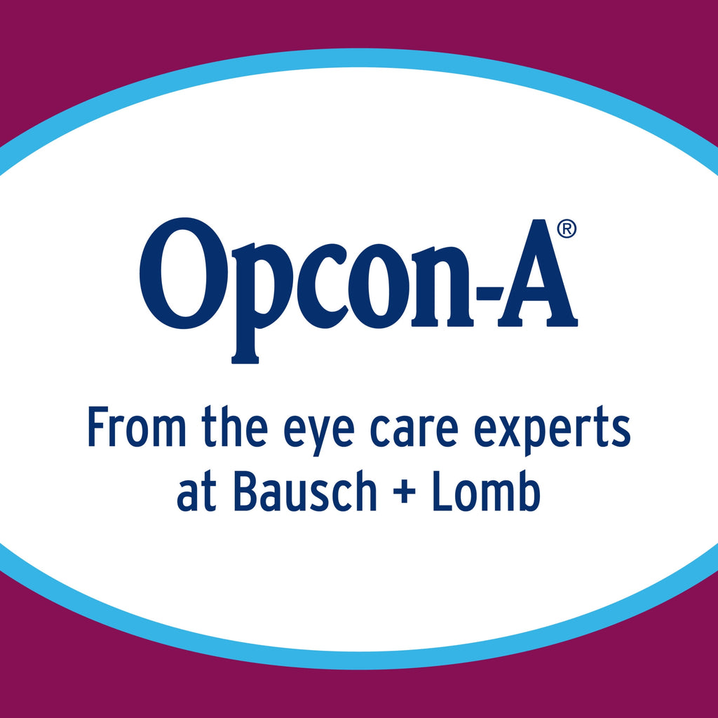 Opcon-A Eye Allergy Relief Drops for Itchy Red Eye Relief with Antihistamine & Redness Reliever, 0.5 fl oz, 2 Pack