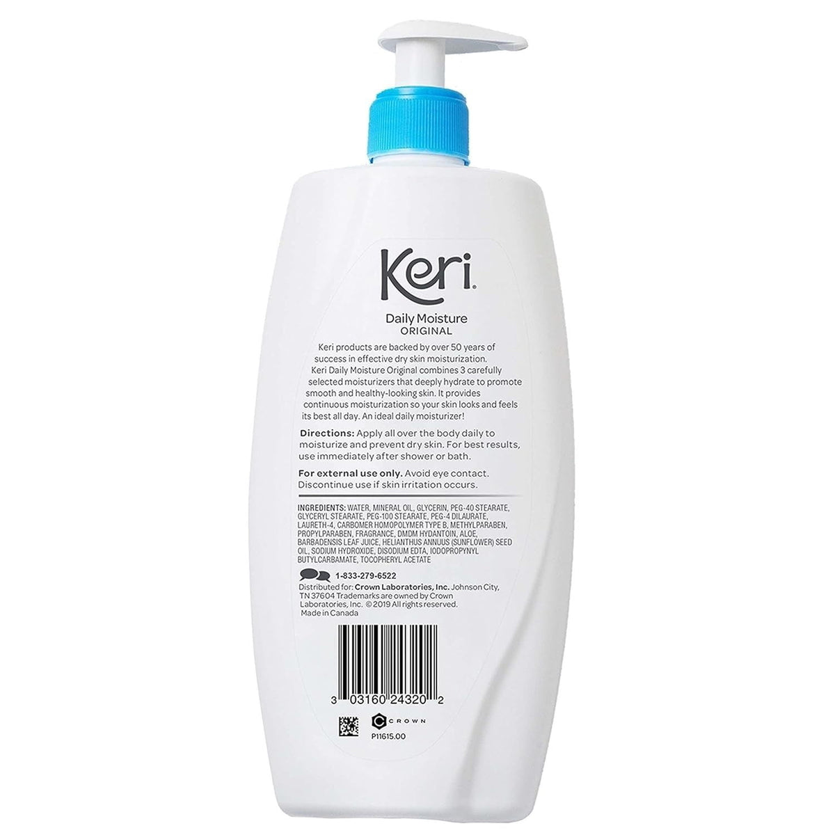 Keri Whole Body Therapy Daily Moisture Original Lotion, 20 oz