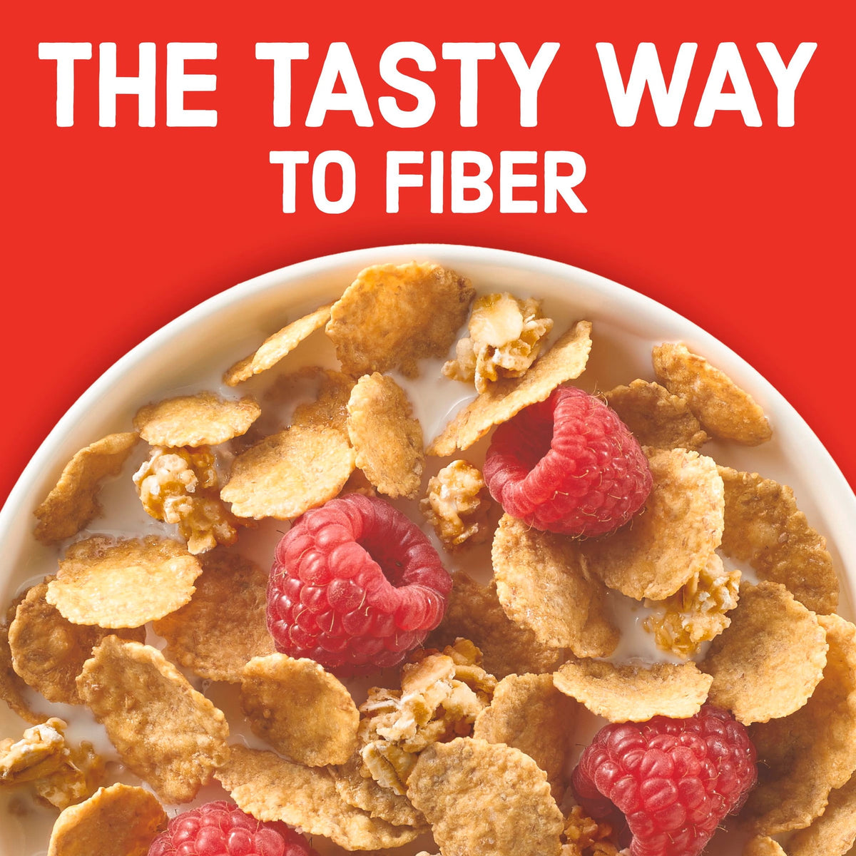 Fiber One Honey Clusters Breakfast Cereal, Fiber Cereal Made with Whole Grain, 17.5 oz