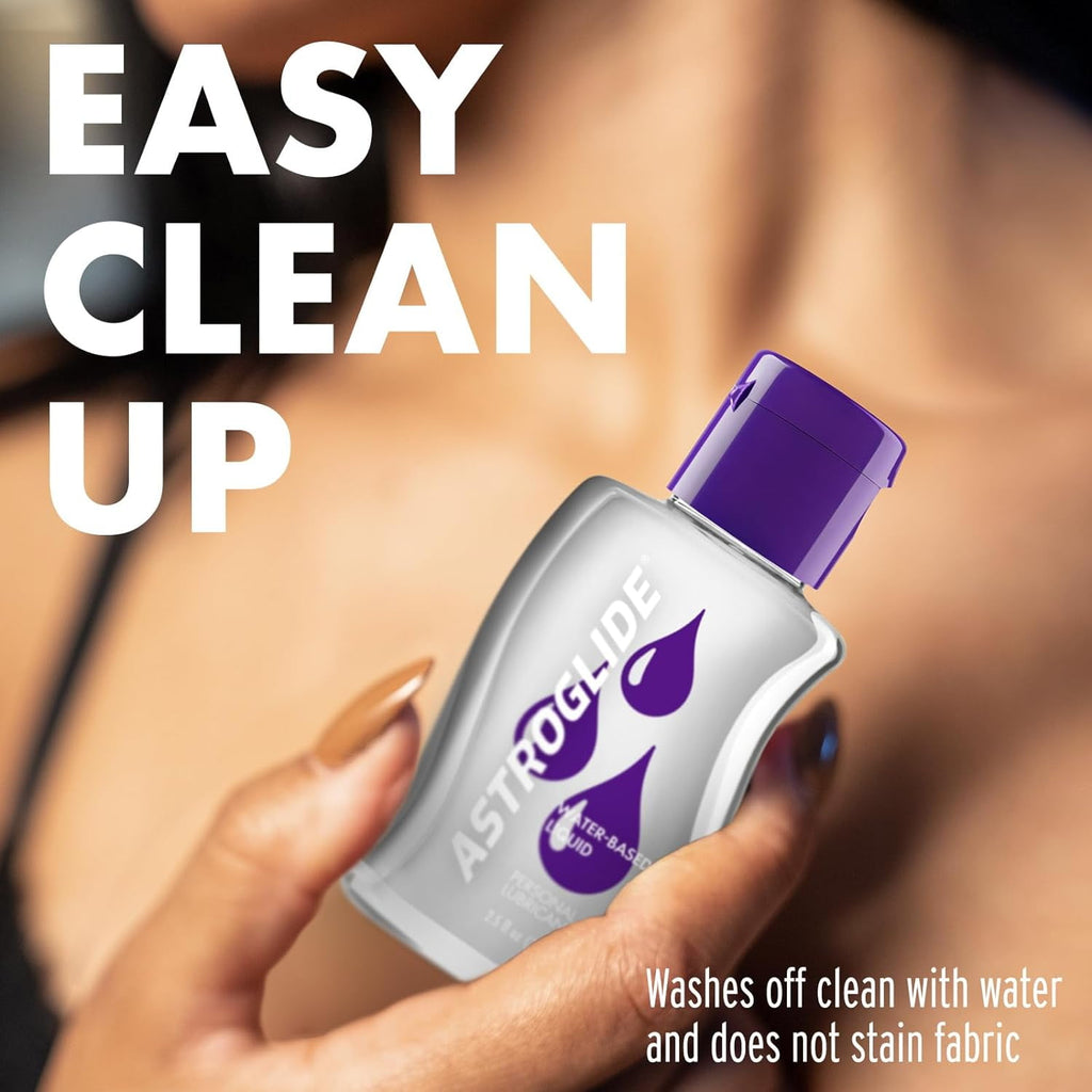 Astroglide Liquid Water Based Personal Lube, for Men, for Women, Travel-Friendly Size, 2.5 fl oz