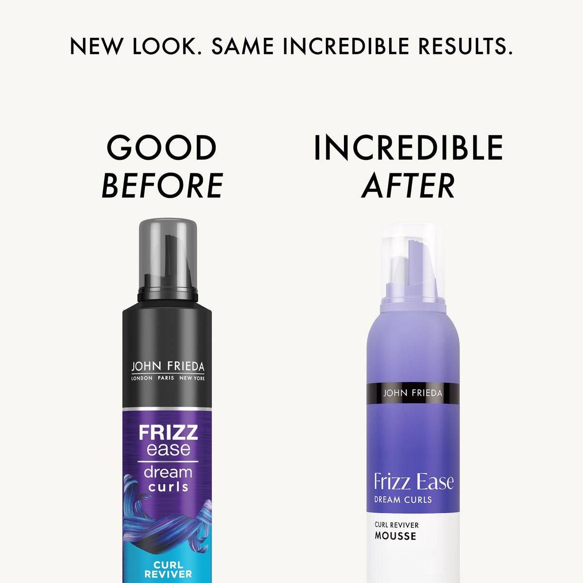 John Frieda Frizz Ease Dream Curls Curl Reviver Mousse, Anti Frizz Hair Mousse for Curly Hair, 7.2 oz