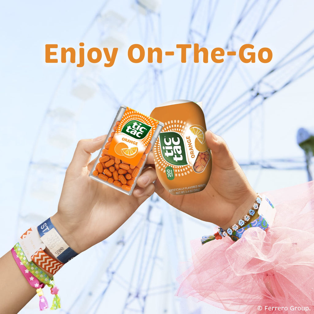 Tic Tac Orange, On-the-Go Pocket-Sized Mints, 200 pieces, 3.4 oz Single Pack