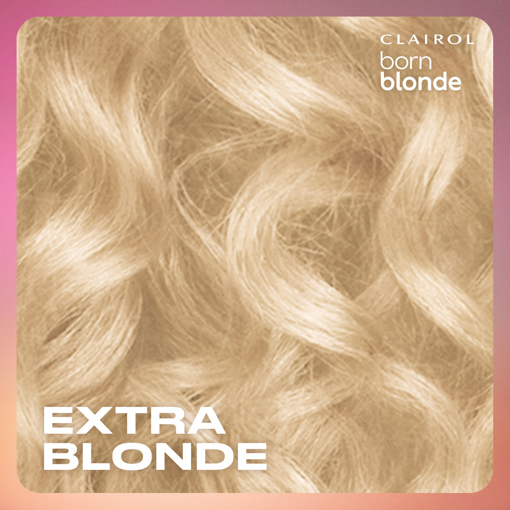 Clairol Born Blonde Permanent Hair Dye, Ultimate Blonding Hair Color Kit, Extra Blonde, 1 Application