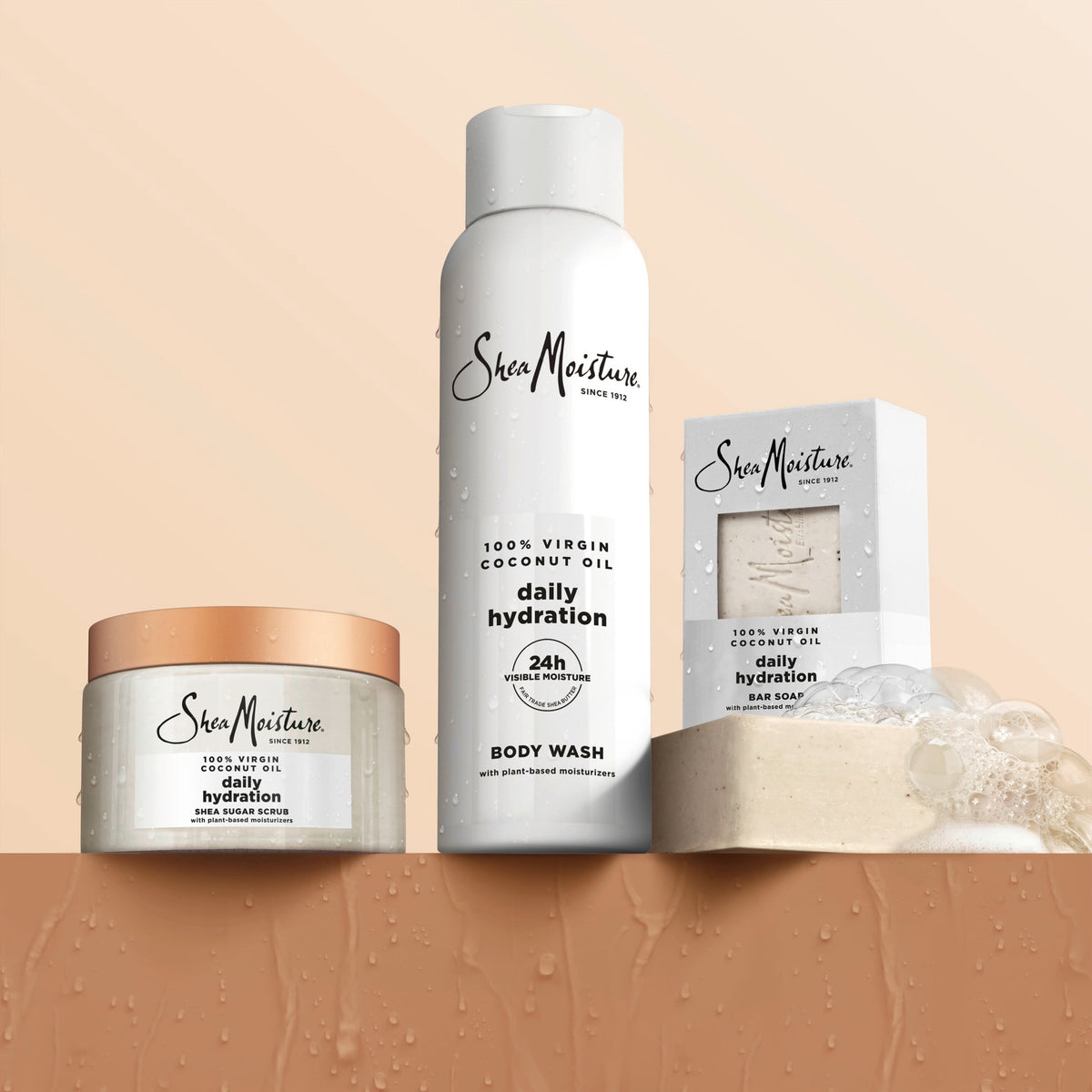 SheaMoisture Bar Soap Nourish And Replenish Skin 100% Virgin Coconut Oil Daily Hydrating Bar Soap With 24h Shea Moisture Nutrients For Healthy