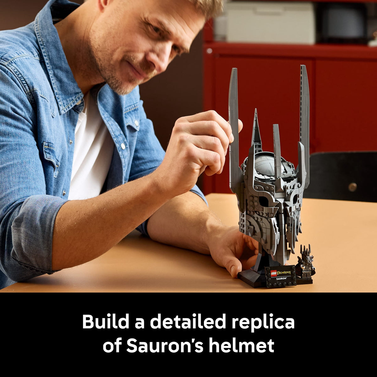 LEGO Icons The Lord of the Rings Sauron's Helmet Building Set 11373 for Adults 18+ with Sauron Minifigure