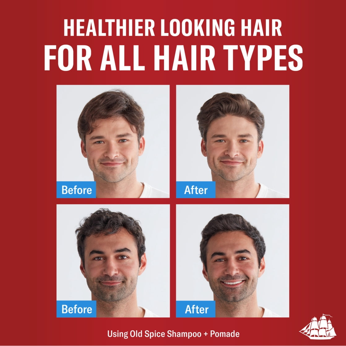 Old Spice Refresh 2 in 1 Shampoo Conditioner, All Hair Types, Hemp Seed, 21.9 fl oz