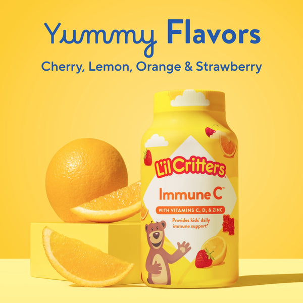 L'il Critters Immune C Kids Gummy Vitamins Supplement, Fruit Flavored, 190 Count