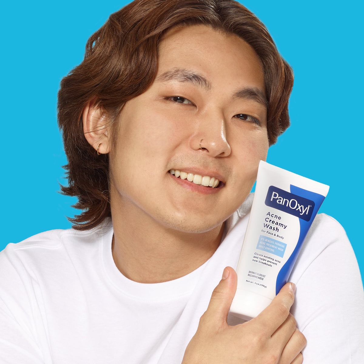 PanOxyl 4% Benzoyl Peroxide Acne Creamy Wash, Clear Acne, 6.0 Oz