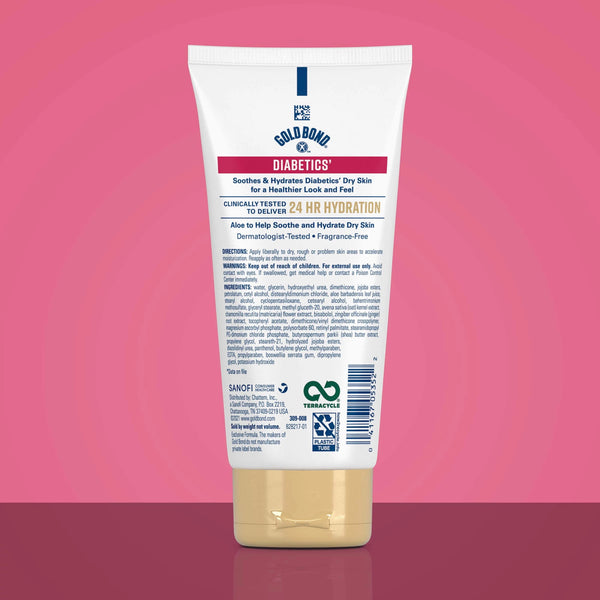 Gold Bond Diabetic Body Lotion, Dry Skin Relief with Vitamin E & Aloe to Soothe and Moisturize Flaky, Rough Skin, 4.5 oz