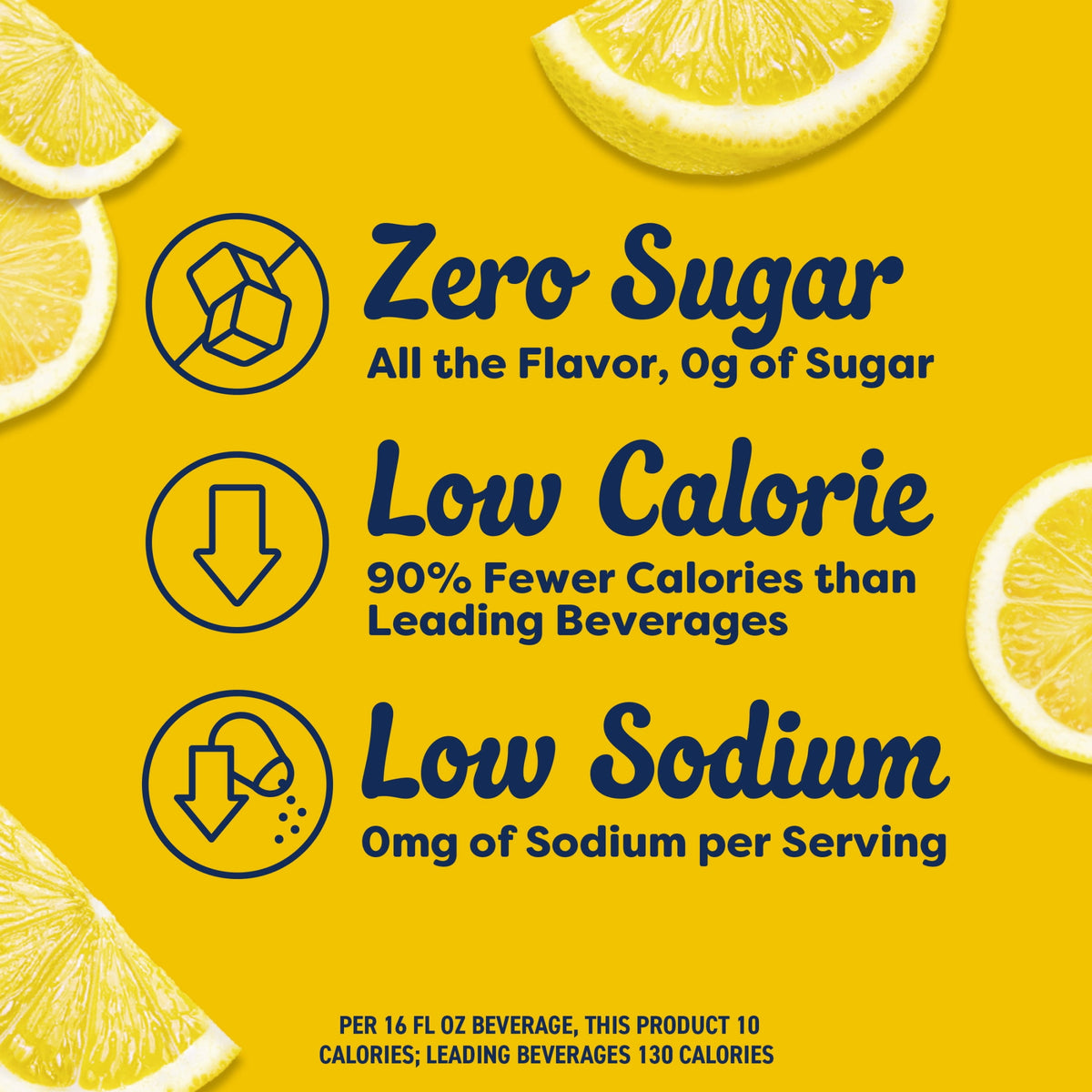Crystal Light Drink Mix, 10 Packets, for Convenient On-the-Go Flavorful Hydration, Lemonade Natural Flavor With Other Natural Flavors, Zero Sugar