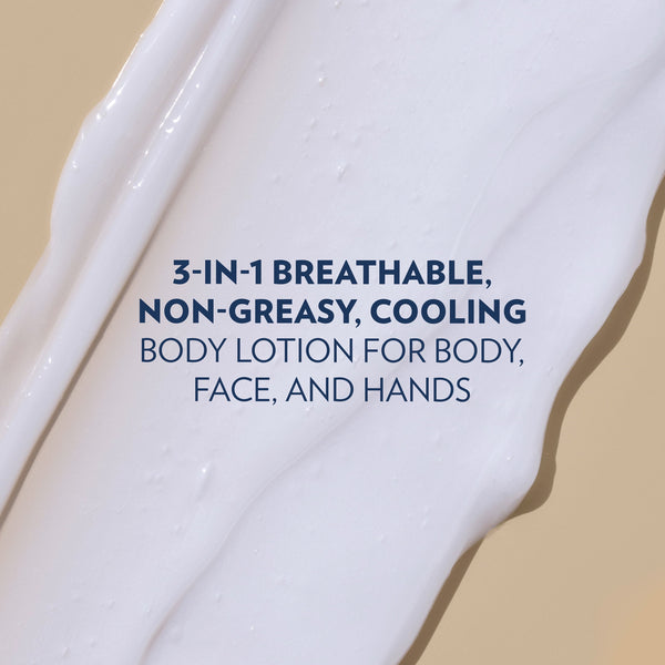 Vaseline Men Cooling Hydration 3-in-1 Face, Hands & Body Lotion For Men For Dry Skin With Menthol & Ultra-Hydrating Lipids, 20.3 fl oz
